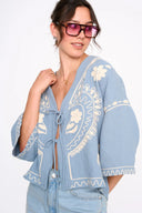 Kimono cardigan con ricami 30515 24 Colours
