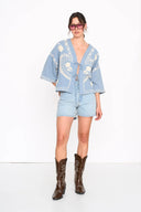 Kimono cardigan con ricami 30515 24 Colours