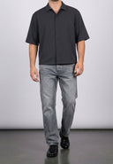 Jeans straight grigio d22 Over D