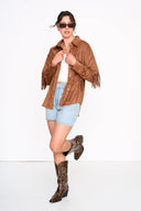Giacca camicia con frange 90526 24Colours