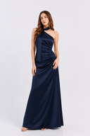 Vestito in raso monospalla 8017 Collin's