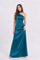 Vestito in raso monospalla 8017 Collin's